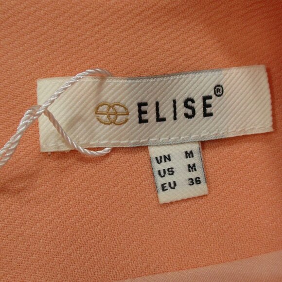 ELISE Orange Dress NWT Size Medium - Picture 6 of 10